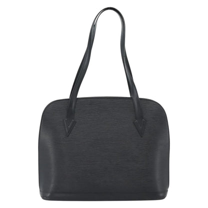 Louis Vuitton Lussac Handbag Epi Leather Black Leather Shoulder Bag Bag (   )