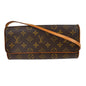 Louis Vuitton Twin Handbag Monogram Canvas Brown Canvas Clutche & Pouche Bag (   )