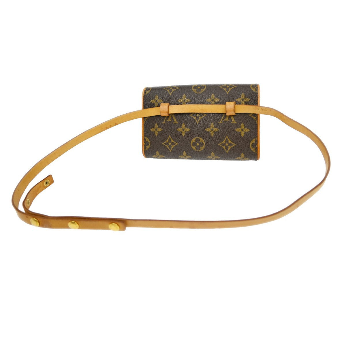 Louis Vuitton Florentine Waist Bag Monogram Canvas Brown Canvas Clutche & Pouche Bag (   )