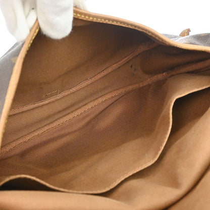 Louis Vuitton Saumur Handbag Monogram Canvas Brown Canvas Shoulder Bag Bag (   )