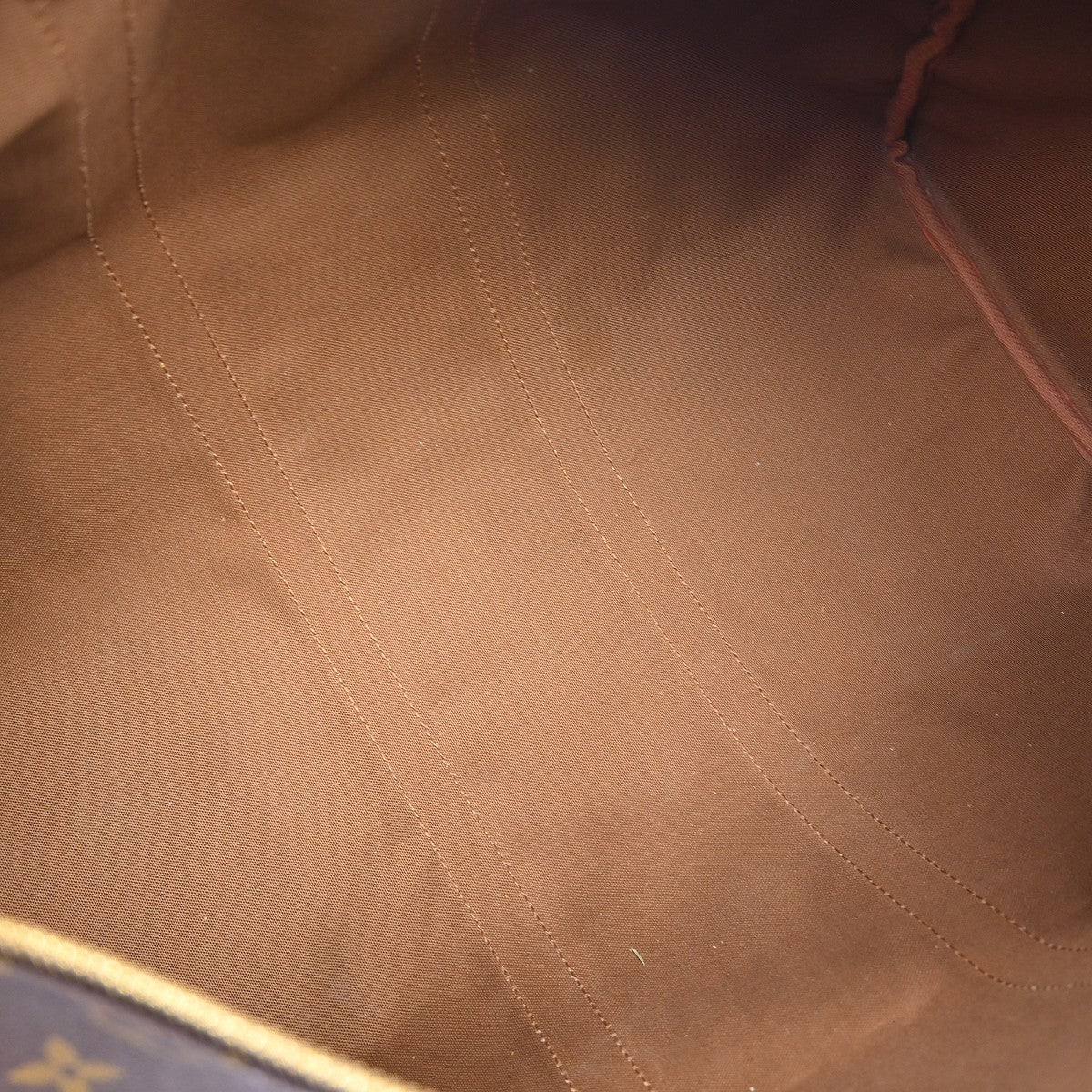 Louis Vuitton Keepall Bag Monogram Canvas Brown Canvas Travel Bag Bag (   )