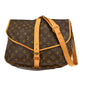 Louis Vuitton Saumur Handbag Monogram Canvas Brown Canvas Shoulder Bag Bag (   )