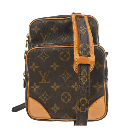 Louis Vuitton Amazone Bag Monogram Canvas Brown Canvas Shoulder Bag Bag (   )