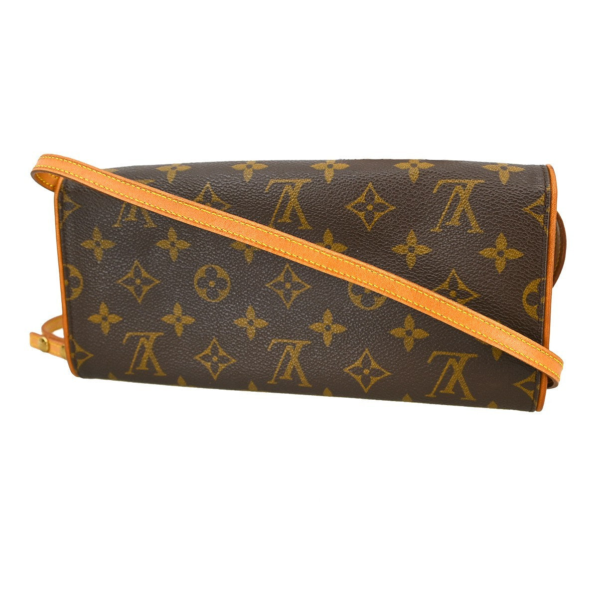 Louis Vuitton Twin Handbag Monogram Canvas Brown Canvas Clutche & Pouche Bag (   )