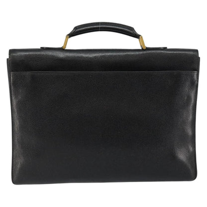 Chanel Vintage Lock Briefcase Caviar Black Leather Briefcase Bag (   )