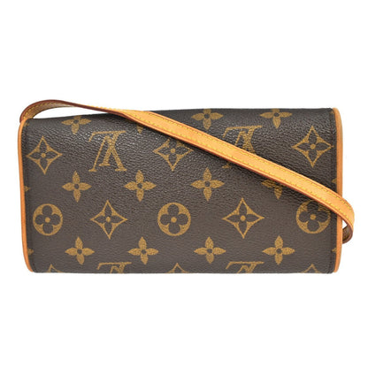 Louis Vuitton Twin Handbag Monogram Canvas Brown Canvas Clutche & Pouche Bag (   )