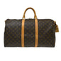 Louis Vuitton Keepall Bandouliere Bag Monogram Canvas Brown Canvas Travel Bag Bag (   )