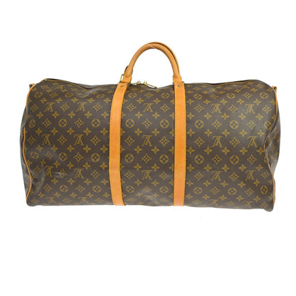 Louis Vuitton Keepall Bandouliere Bag Monogram Canvas Brown Canvas Travel Bag Bag (   )