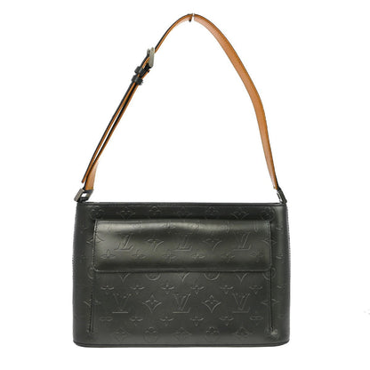 Louis Vuitton Mat Allston Handbag Monogram Vernis Black Leather Shoulder Bag Bag (   )