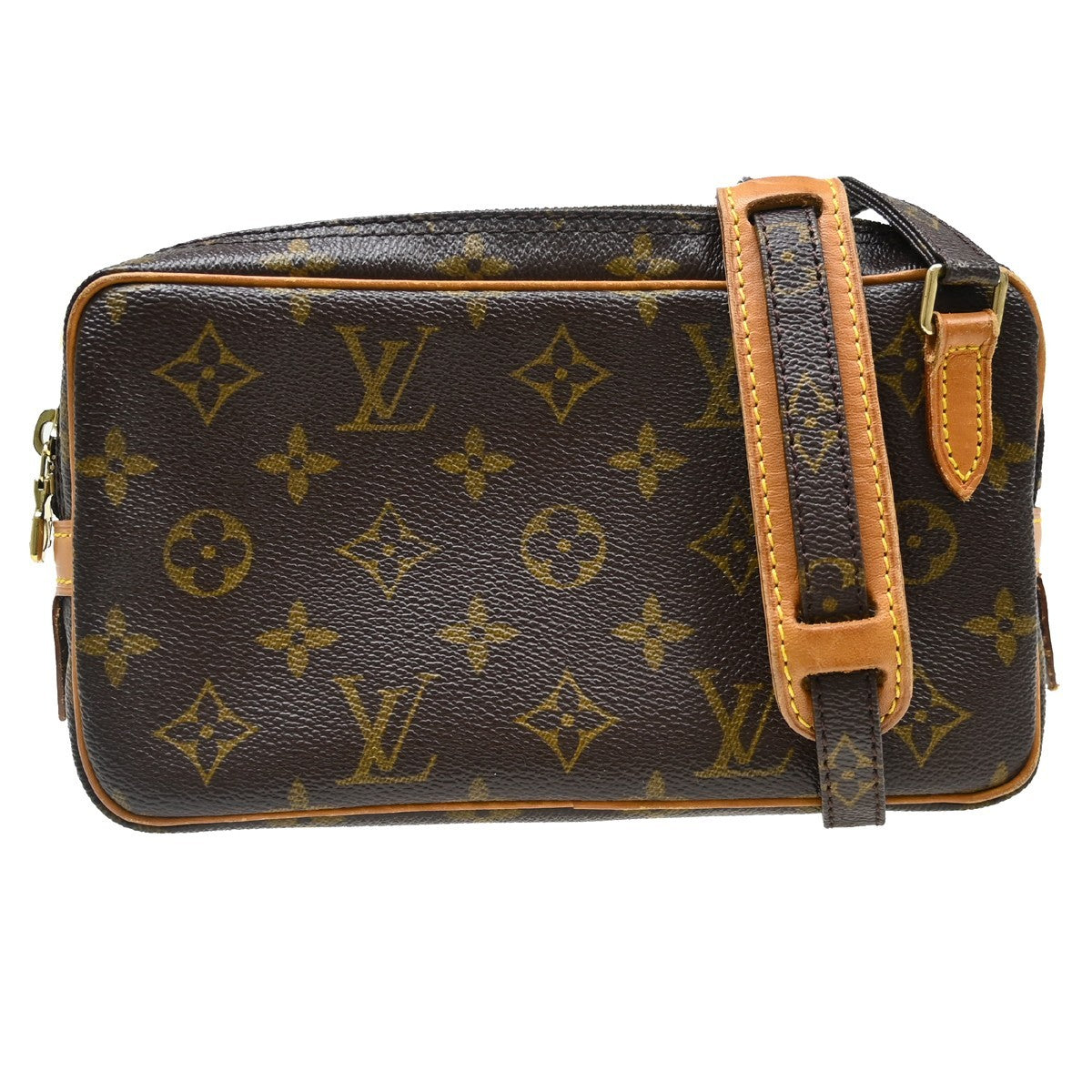 Louis Vuitton Pochette Marly Bandouliere Bag Monogram Canvas Brown Canvas Shoulder Bag Bag (   )