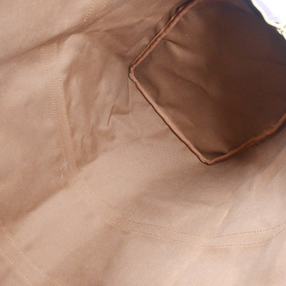 Louis Vuitton Keepall Bag Monogram Canvas Brown Canvas Travel Bag Bag (   )