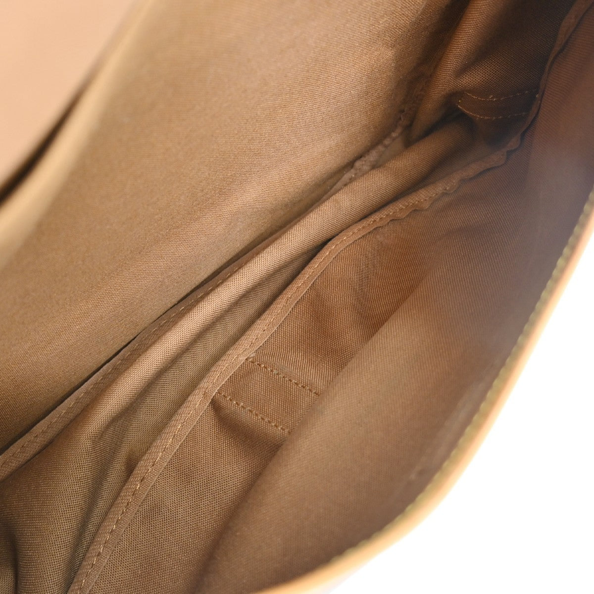 Louis Vuitton Saumur Handbag Monogram Canvas Brown Canvas Shoulder Bag Bag (   )