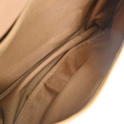 Louis Vuitton Saumur Handbag Monogram Canvas Brown Canvas Shoulder Bag Bag (   )