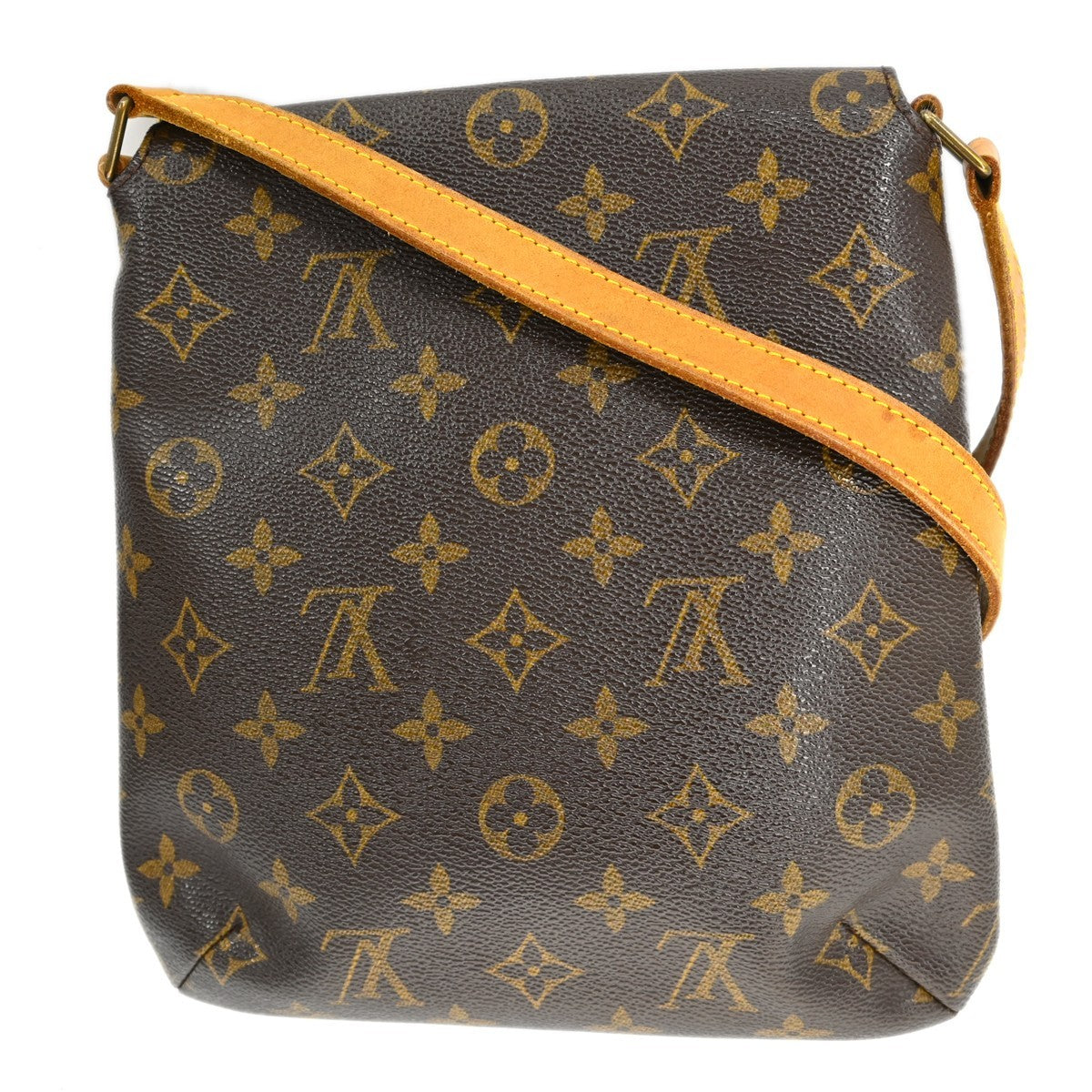 Louis Vuitton Musette Salsa Handbag Monogram Canvas Brown Canvas Shoulder Bag Bag (   )