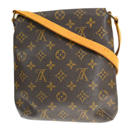 Louis Vuitton Musette Salsa Handbag Monogram Canvas Brown Canvas Shoulder Bag Bag (   )