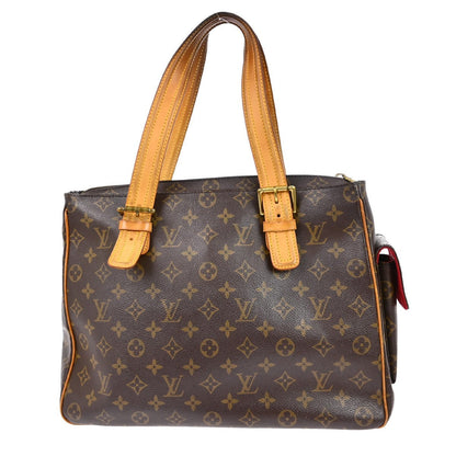 Louis Vuitton Multipli Cite Handbag Monogram Canvas Brown Canvas Shoulder Bag Bag (   )
