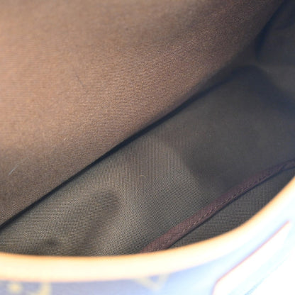 Louis Vuitton Saumur Handbag Monogram Canvas Brown Canvas Shoulder Bag Bag (   )
