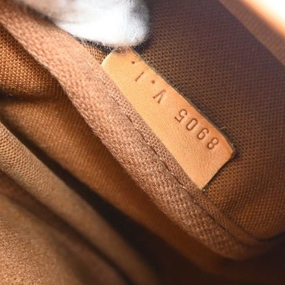 Louis Vuitton Saumur Handbag Monogram Canvas Brown Canvas Shoulder Bag Bag (   )
