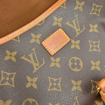 Louis Vuitton Saumur Handbag Monogram Canvas Brown Canvas Shoulder Bag Bag (   )