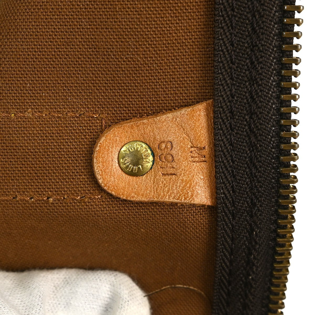 Louis Vuitton Keepall Bag Monogram Canvas Brown Canvas Travel Bag Bag (   )