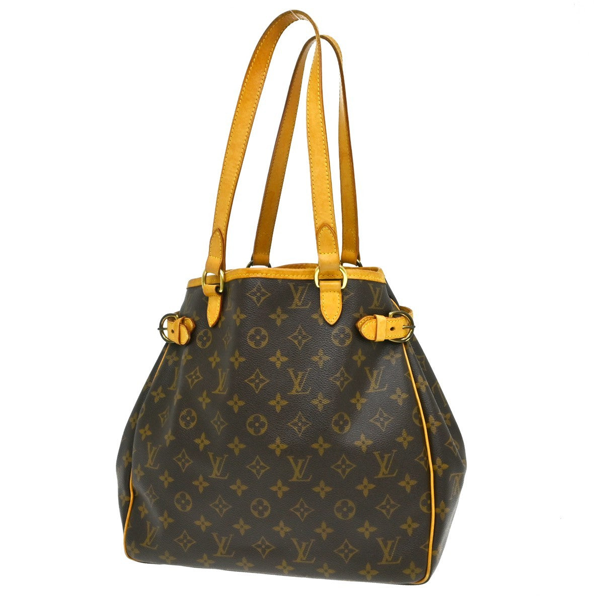 Louis Vuitton Batignolles Handbag Monogram Canvas Brown Canvas Tote Bag Bag (   )
