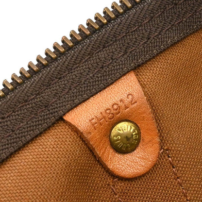 Louis Vuitton Keepall Bag Monogram Canvas Brown Canvas Travel Bag Bag (   )