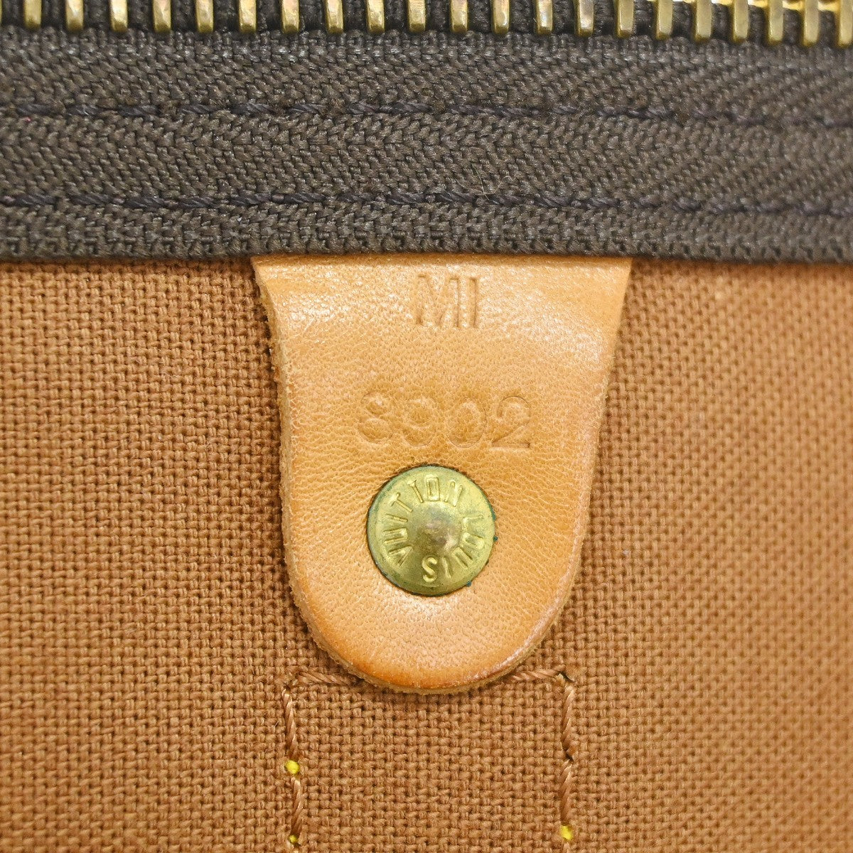 Louis Vuitton Keepall Bag Monogram Canvas Brown Canvas Travel Bag Bag (   )