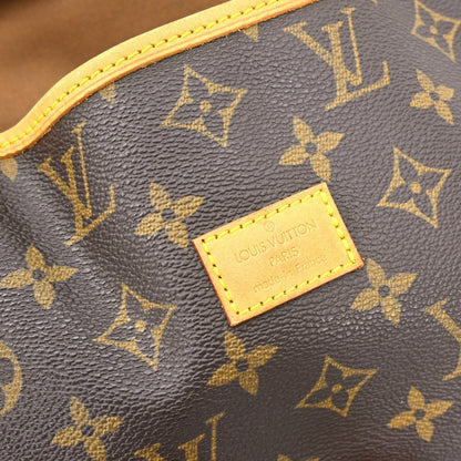 Louis Vuitton Saumur Handbag Monogram Canvas Brown Canvas Shoulder Bag Bag (   )