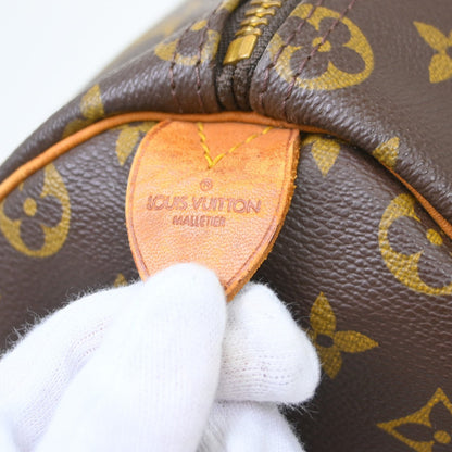Louis Vuitton Keepall Bag Monogram Canvas Brown Canvas Travel Bag Bag (   )