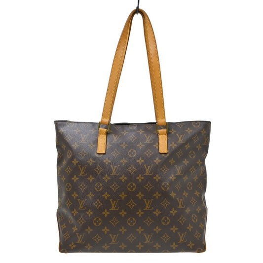 Louis Vuitton Cabas Mezzo Monogram Canvas Brown Canvas Tote Bag Bag (   )