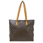 Louis Vuitton Cabas Mezzo Monogram Canvas Brown Canvas Tote Bag Bag (   )
