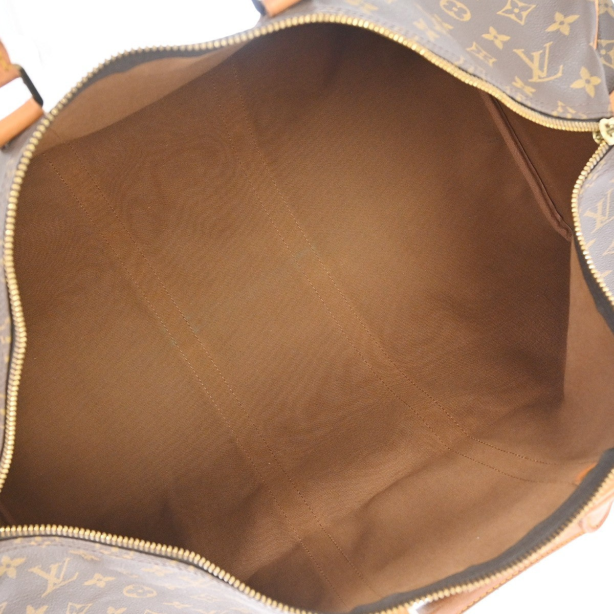 Louis Vuitton Keepall Bag Monogram Canvas Brown Canvas Travel Bag Bag (   )
