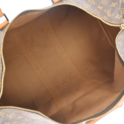 Louis Vuitton Keepall Bag Monogram Canvas Brown Canvas Travel Bag Bag (   )