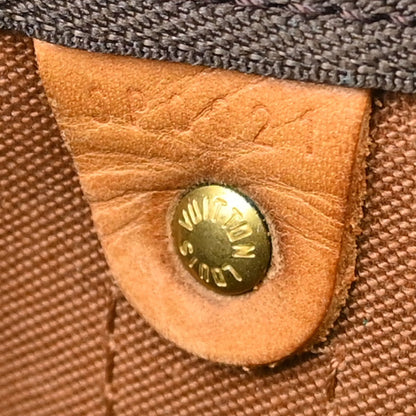 Louis Vuitton Keepall Bag Monogram Canvas Brown Canvas Travel Bag Bag (   )