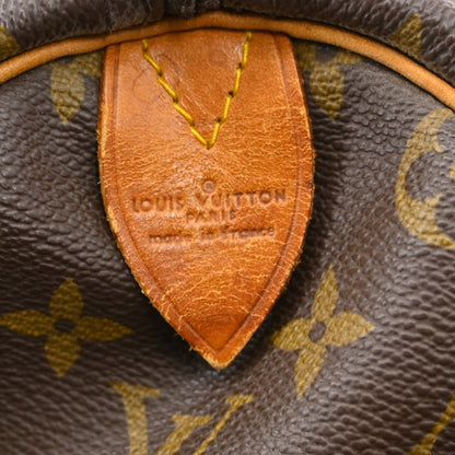 Louis Vuitton Keepall Bag Monogram Canvas Brown Canvas Travel Bag Bag (   )