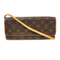 Louis Vuitton Twin Handbag Monogram Canvas Brown Canvas Clutche & Pouche Bag (   )