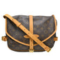Louis Vuitton Saumur Handbag Monogram Canvas Brown Canvas Shoulder Bag Bag (   )