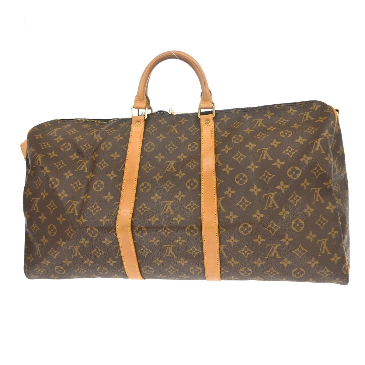Louis Vuitton Keepall Bandouliere Bag Monogram Canvas Brown Canvas Travel Bag Bag (   )