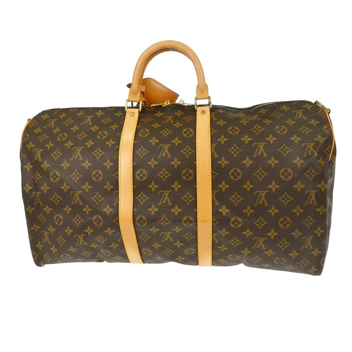 Louis Vuitton Keepall Bandouliere Bag Monogram Canvas Brown Canvas Travel Bag Bag (   )