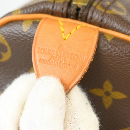 Louis Vuitton Keepall Bag Monogram Canvas Brown Canvas Travel Bag Bag (   )