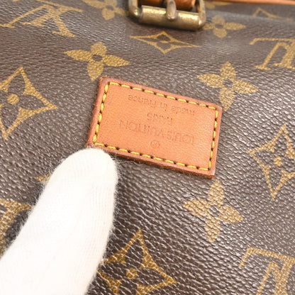 Louis Vuitton Saumur Handbag Monogram Canvas Brown Canvas Shoulder Bag Bag (   )