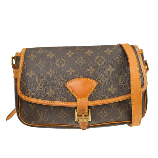 Louis Vuitton Sologne Handbag Monogram Canvas Brown Canvas Shoulder Bag Bag (   )