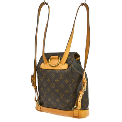 Louis Vuitton Vintage Montsouris Backpack Monogram Canvas Brown Canvas Backpack Bag (   )