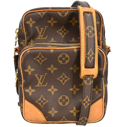 Louis Vuitton Amazone Bag Monogram Canvas Brown Canvas Shoulder Bag Bag (   )