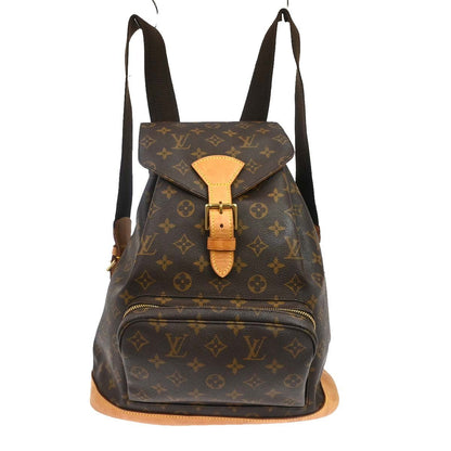 Louis Vuitton Vintage Montsouris Backpack Monogram Canvas Brown Canvas Backpack Bag (   )
