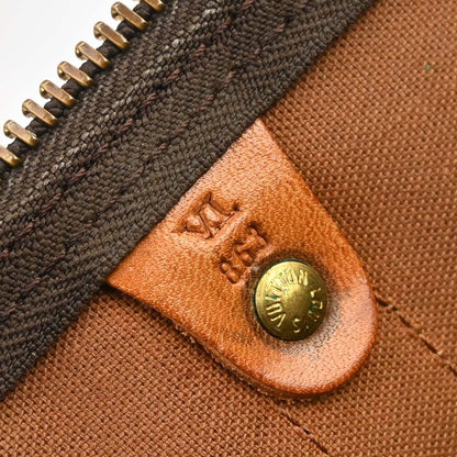 Louis Vuitton Keepall Bag Monogram Canvas Brown Canvas Travel Bag Bag (   )
