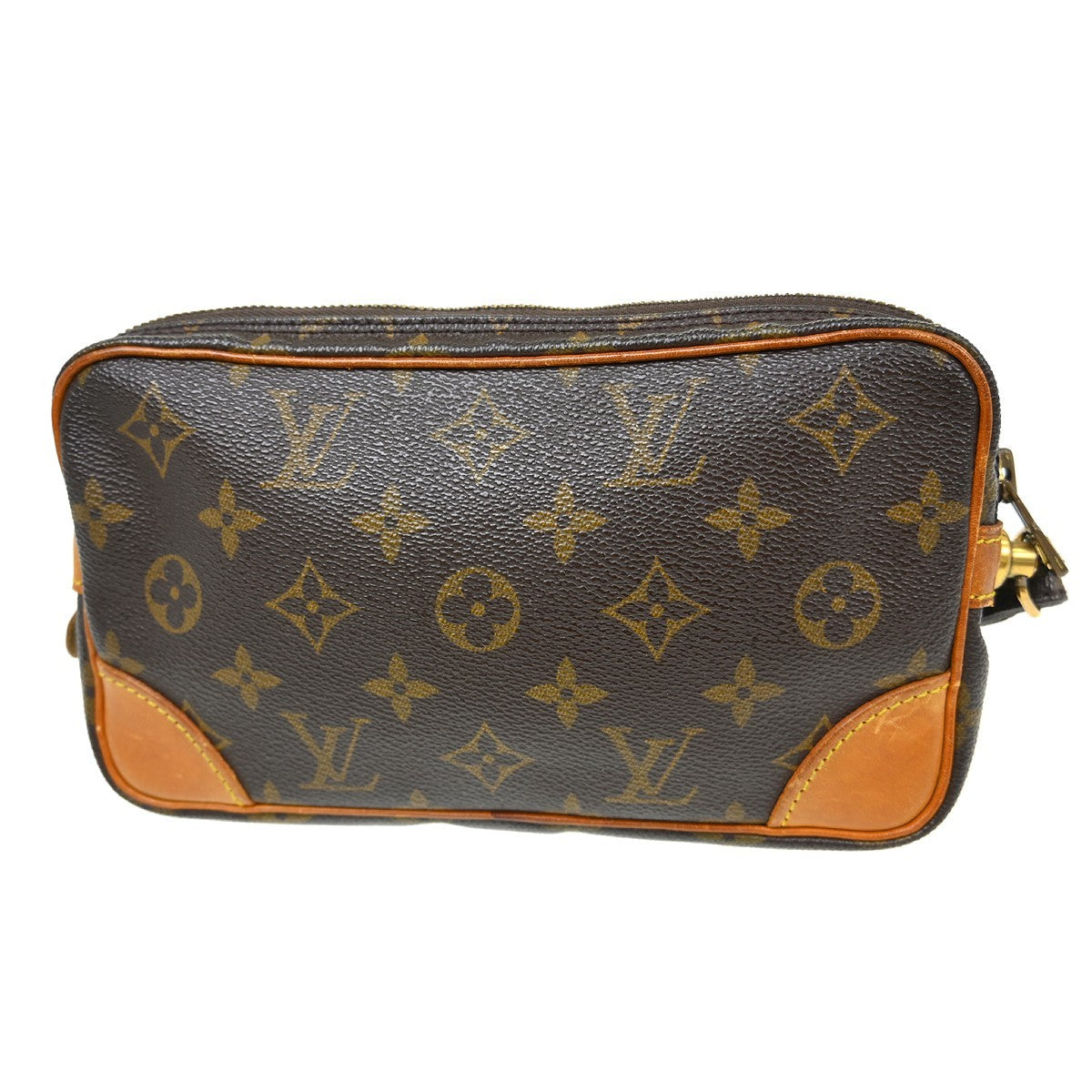 Louis Vuitton Marly Dragonne Clutch Monogram Canvas Brown Canvas Clutche & Pouche Bag (   )