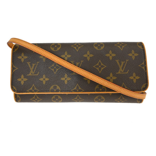 Louis Vuitton Twin Handbag Monogram Canvas Brown Canvas Clutche & Pouche Bag (   )