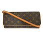 Louis Vuitton Twin Handbag Monogram Canvas Brown Canvas Clutche & Pouche Bag (   )