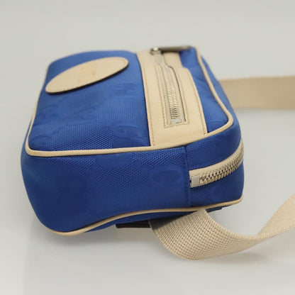 Gucci Off The Grid Belt Bag Gg Econyl Blue Canvas Shoulder Bag Bag (   )